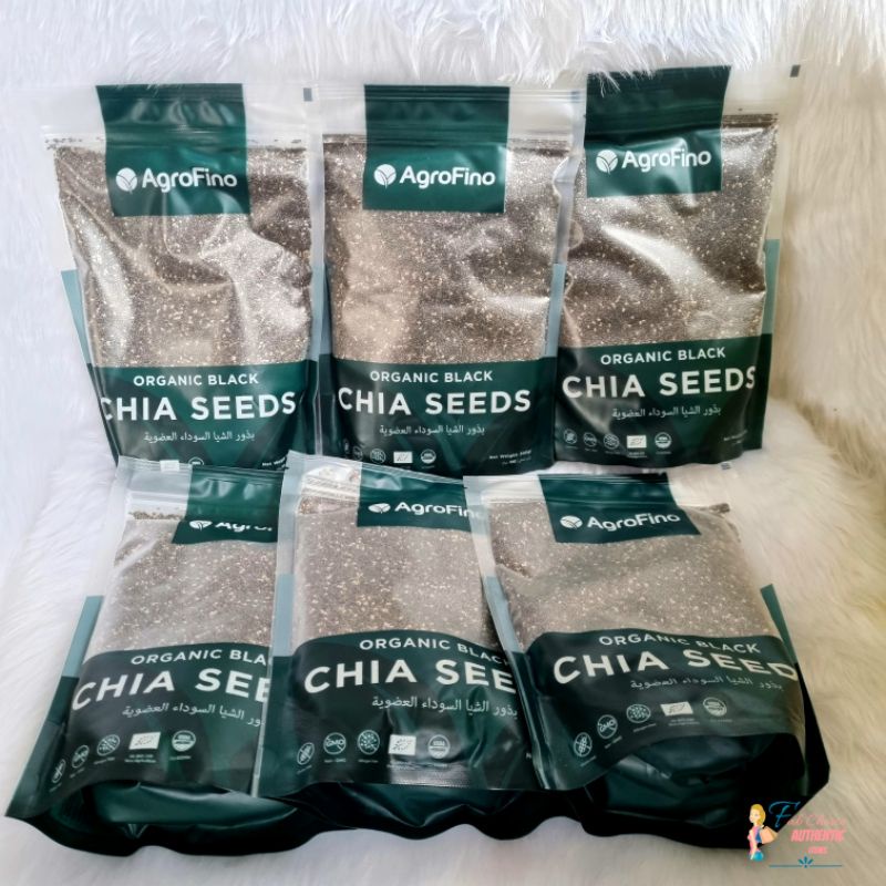 Agrofino Organic Black Chia Seeds 340G Imported from UAE 🇦🇪 Expiration