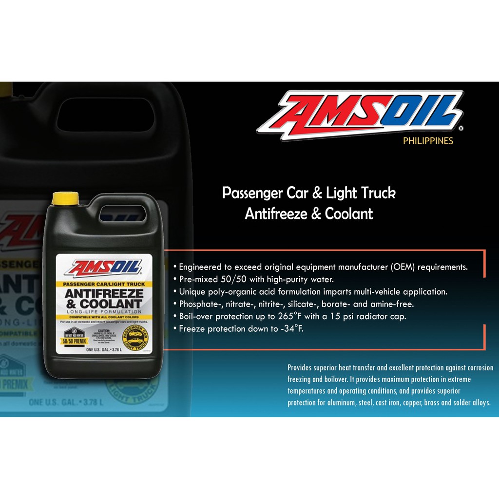 Coolant Amsoil Passenger Car and Light Truck Antifreeze and Coolant 1