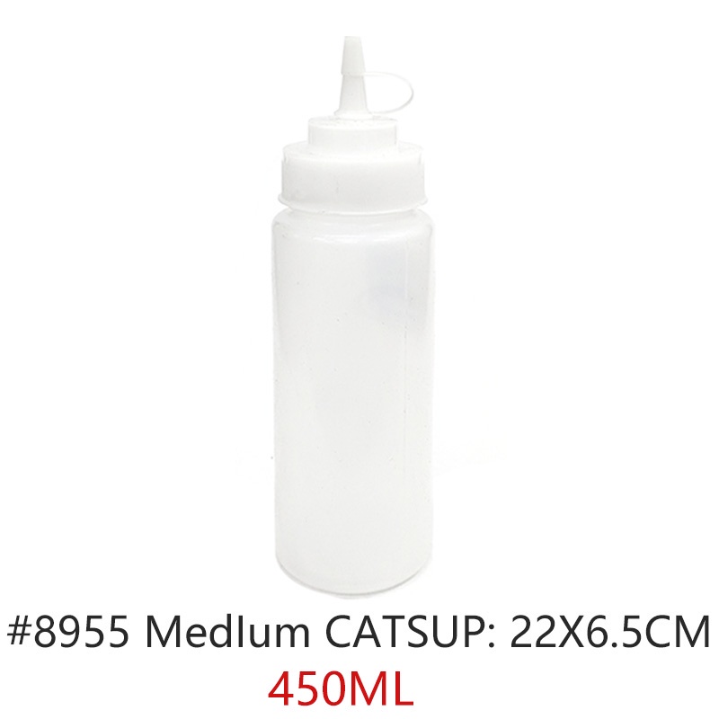 BIG Size Seasoning bottle plastic salad dressing squeeze bottle pointed small oil can oil bottle