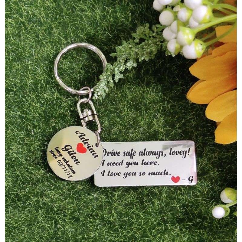 DRIVE SAFE KEYCHAIN IN STAINLESS Shopee Philippines