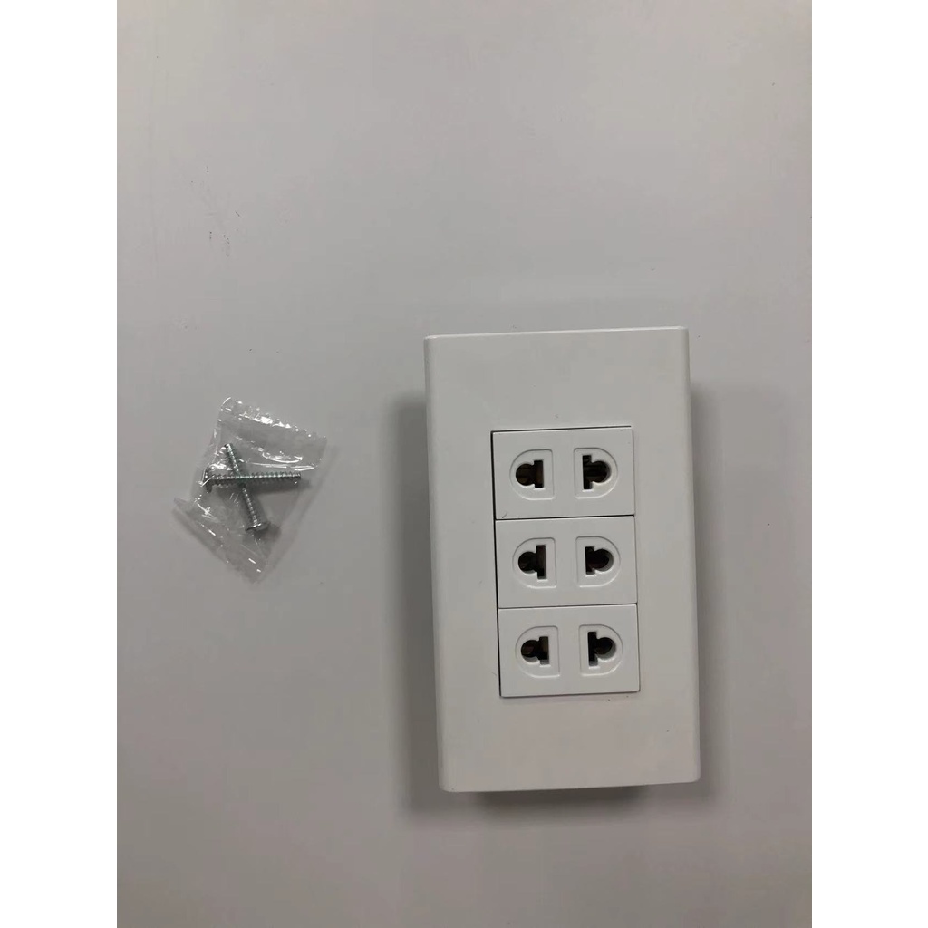 SWITCH OUTLET 1 GANG 2 GANG 3 GANG DUPLEX AIRCON OUTLET LED SWITCH LAN