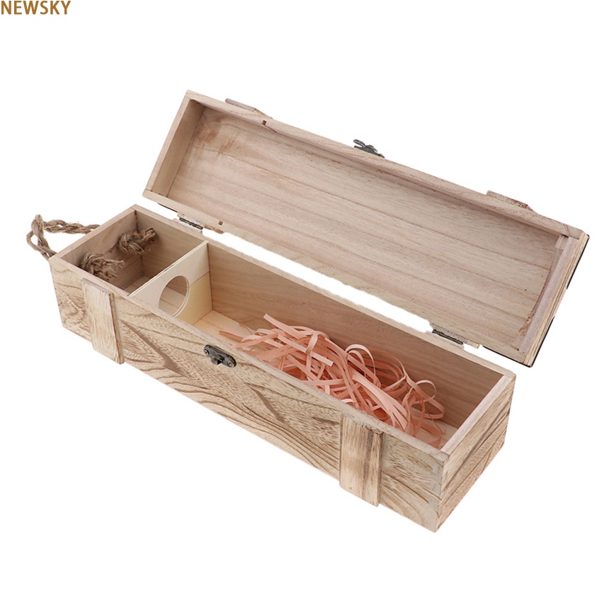 Ttlife Vintage Wooden Wine Box Storage Gift General Purpose Packaging