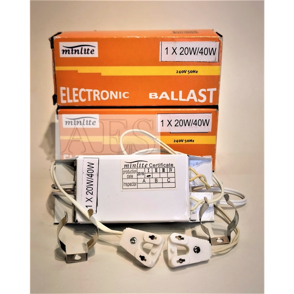 20W/40W T8 FLUORESCENT LIGHT ELECTRONIC BALLAST WITH END CAP WIRE 2FT