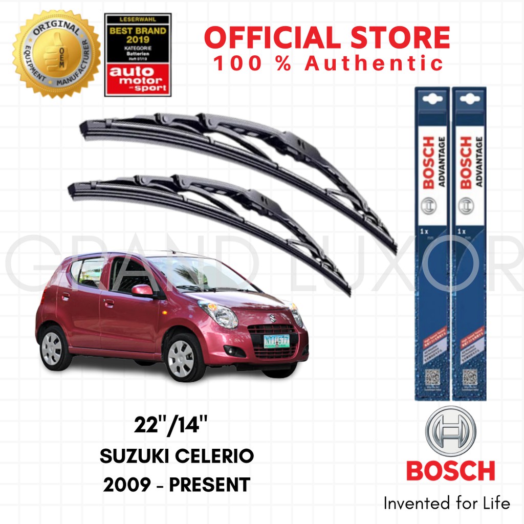 Bosch Advantage Wiper Blade Set for Suzuki Celerio 2009Present (22 /14