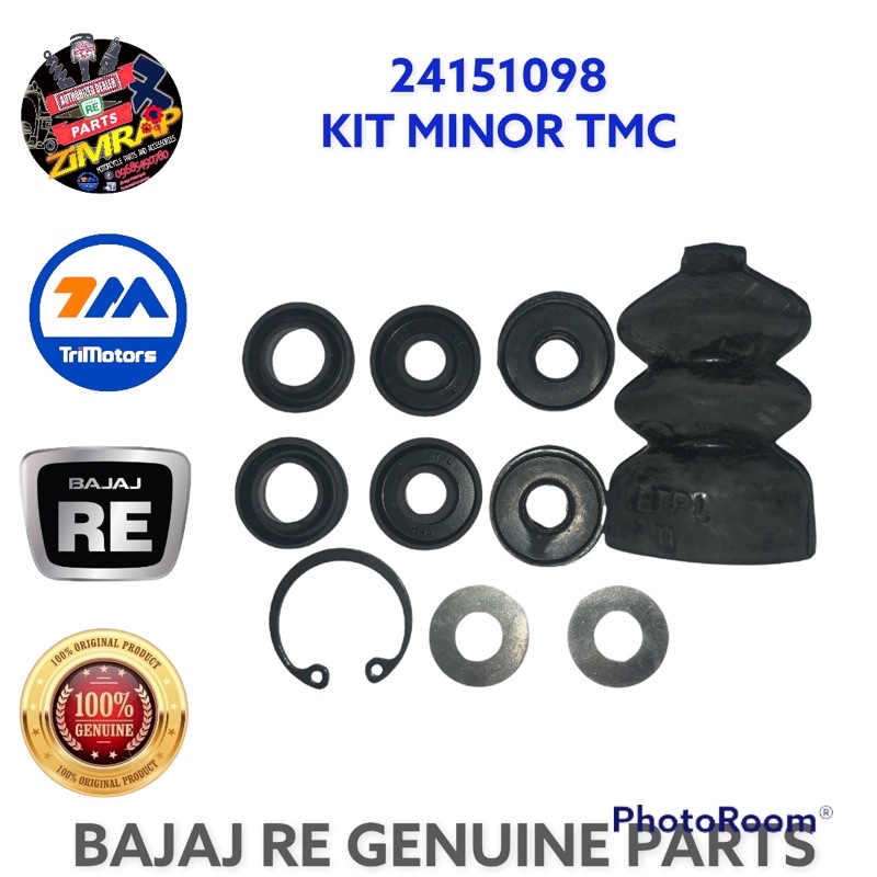 KIT MINOR TMC GENUINE BAJAJ RE (BRAKE MASTER REPAIR KIT) Shopee