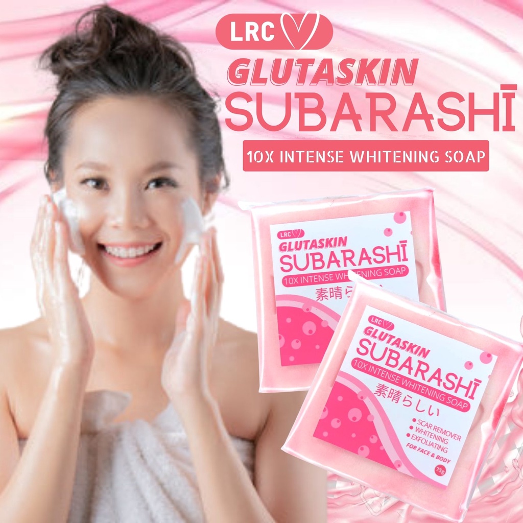 GLUTASKIN SUBARASHI SOAP 75g 10x Whitening Soap Scar Remover Soap