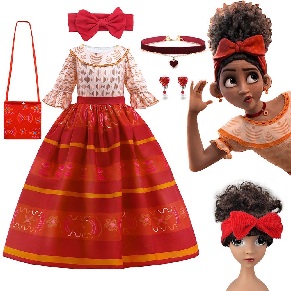 Fancy Carnival Vestido Kids Prom Gowns Encanto Costume Princess Dress