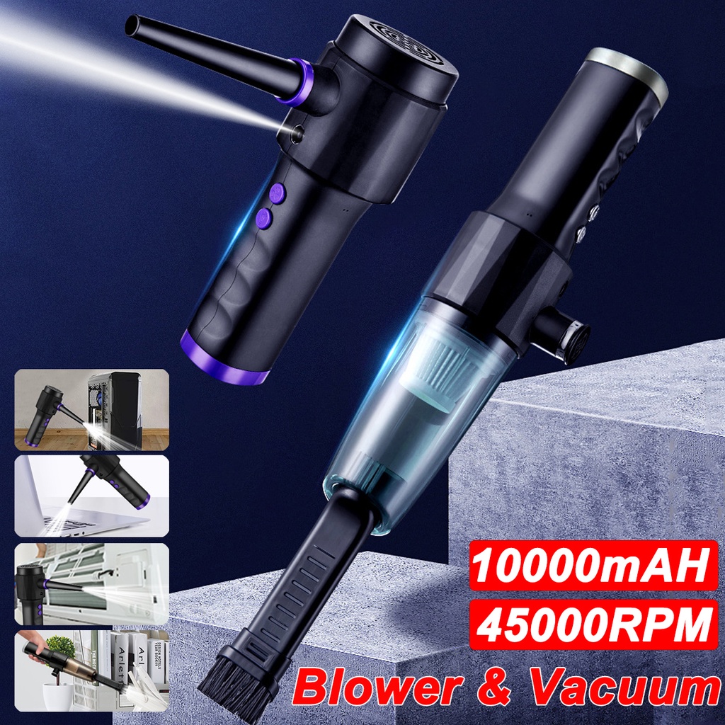 75W 10000mah Electric Air Duster Dual Use Cleaning Dust Compressed Air
