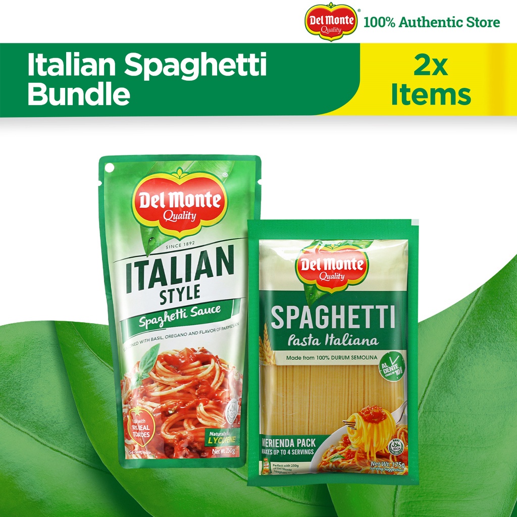DEL MONTE Merienda Bundle Italian Spaghetti x 2 items (Italian Style