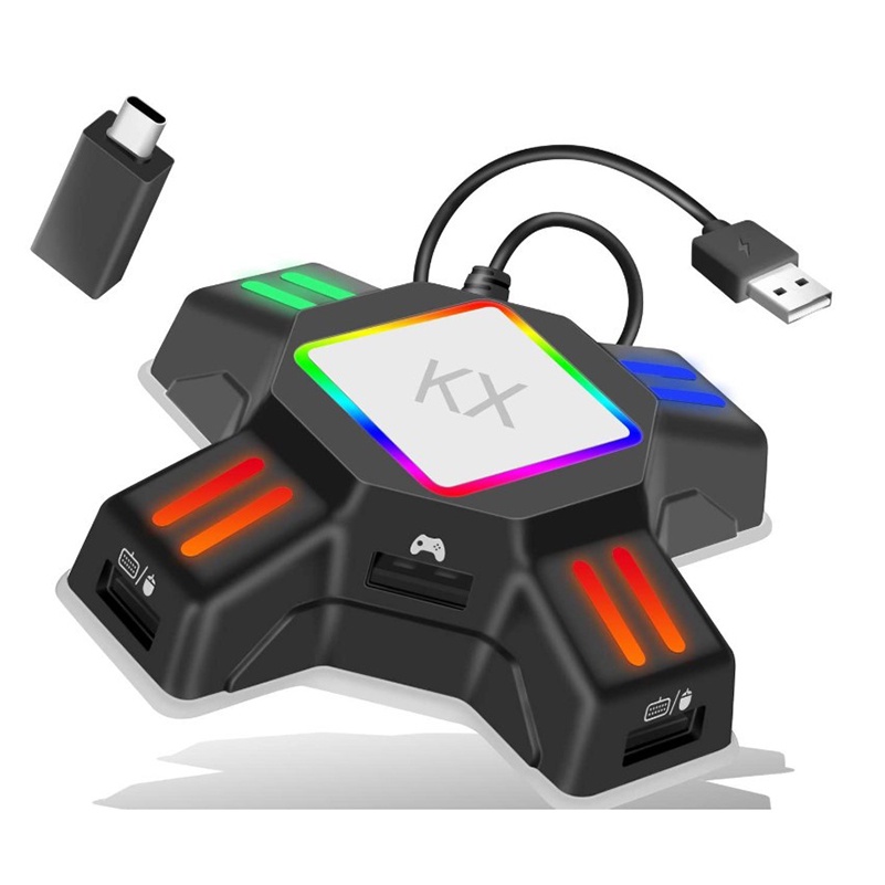 KX adapter for PS4 ps5 controller keyboard and mouse converter for xbox