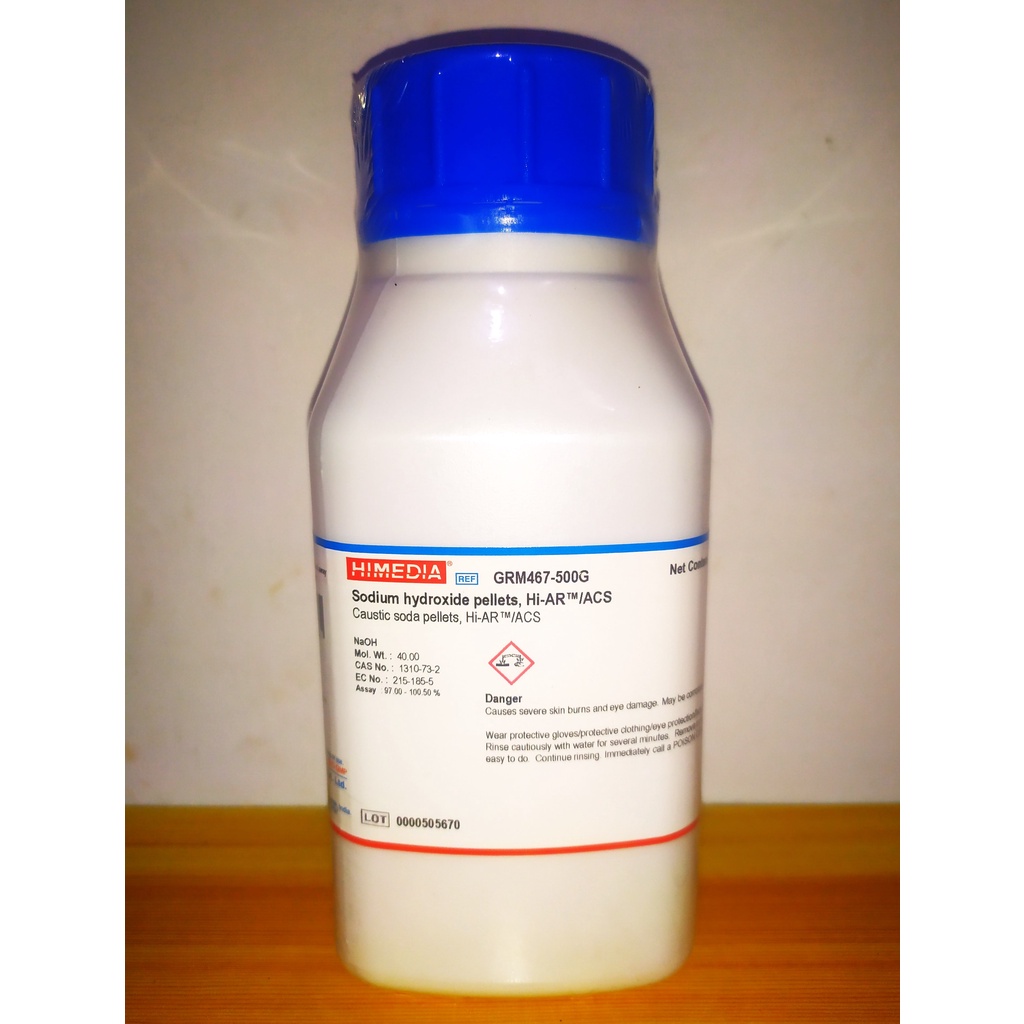 HIMEDIA Sodium Hydroxide AR Laboratory Analytical Reagent 500g/1kg