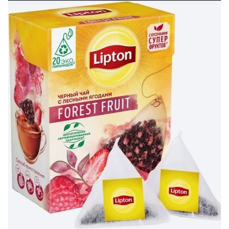 Lipton Forest Fruit Black Tea 20Tbags(Imported From Russia) Shopee