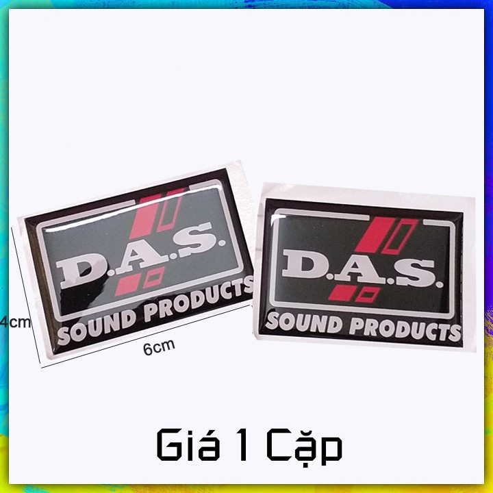 Das speaker box stamp made of plastic with adhesive (price 1 pair