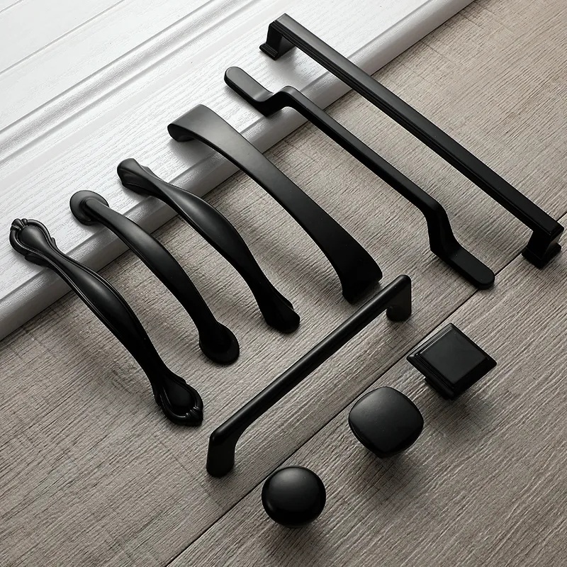 (COD) Black Handles American Style Handle Solid Aluminum Alloy