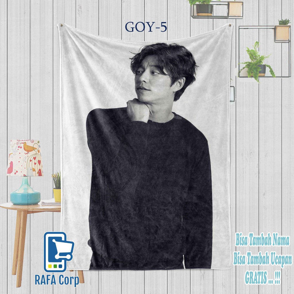 M0XB Korean Artist custom Blanket Korean Artist Blanket aong yoo Korean Artist gong yoo