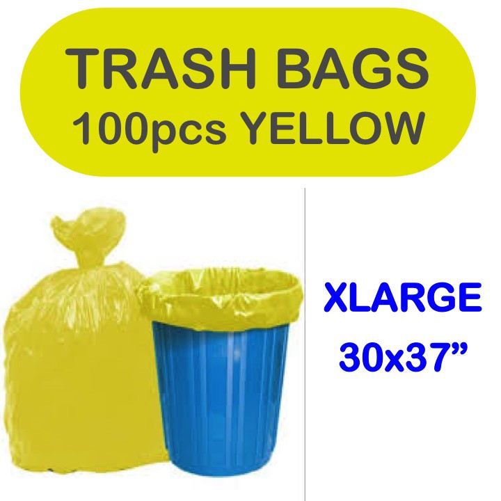 TRASH BAG / GARBAGE BAG YELLOW 100 PCS Shopee Philippines