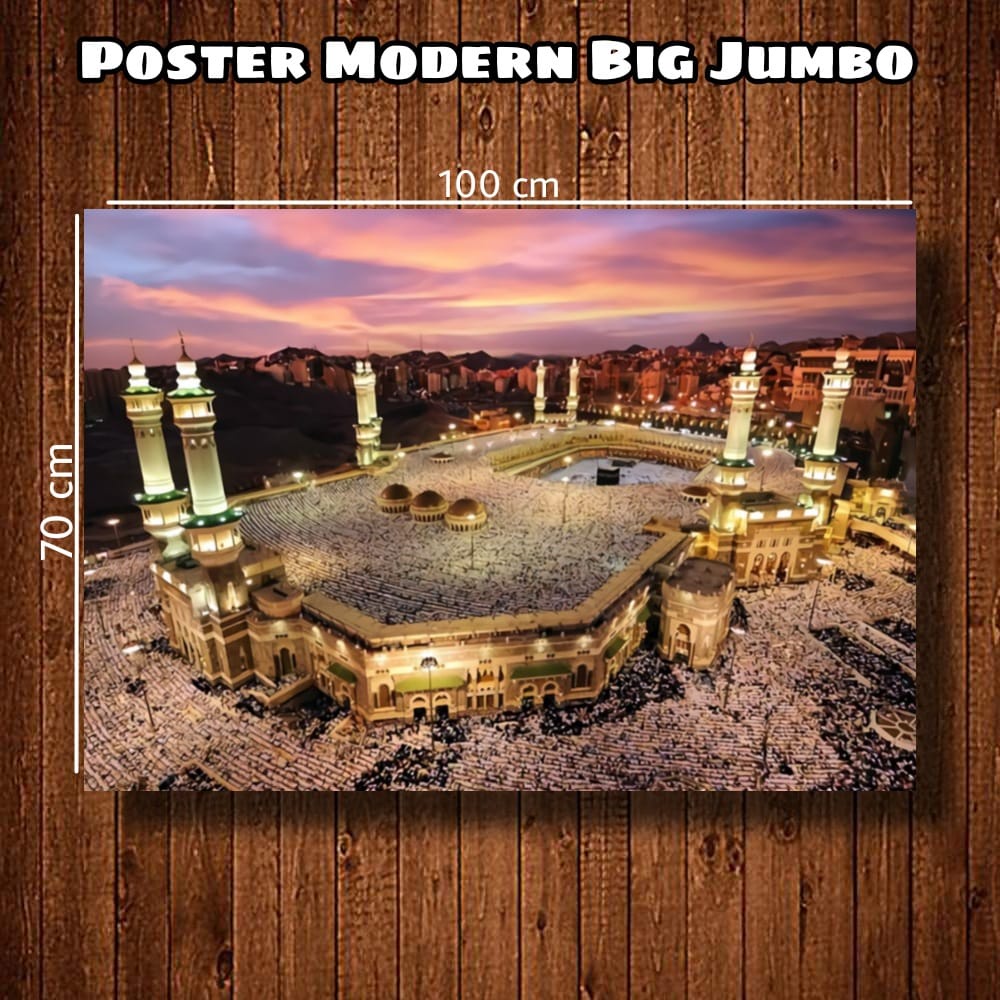 HIASAN DINDING Painting Poster Print Big Jumbo Photo Of Kaaba Mecca