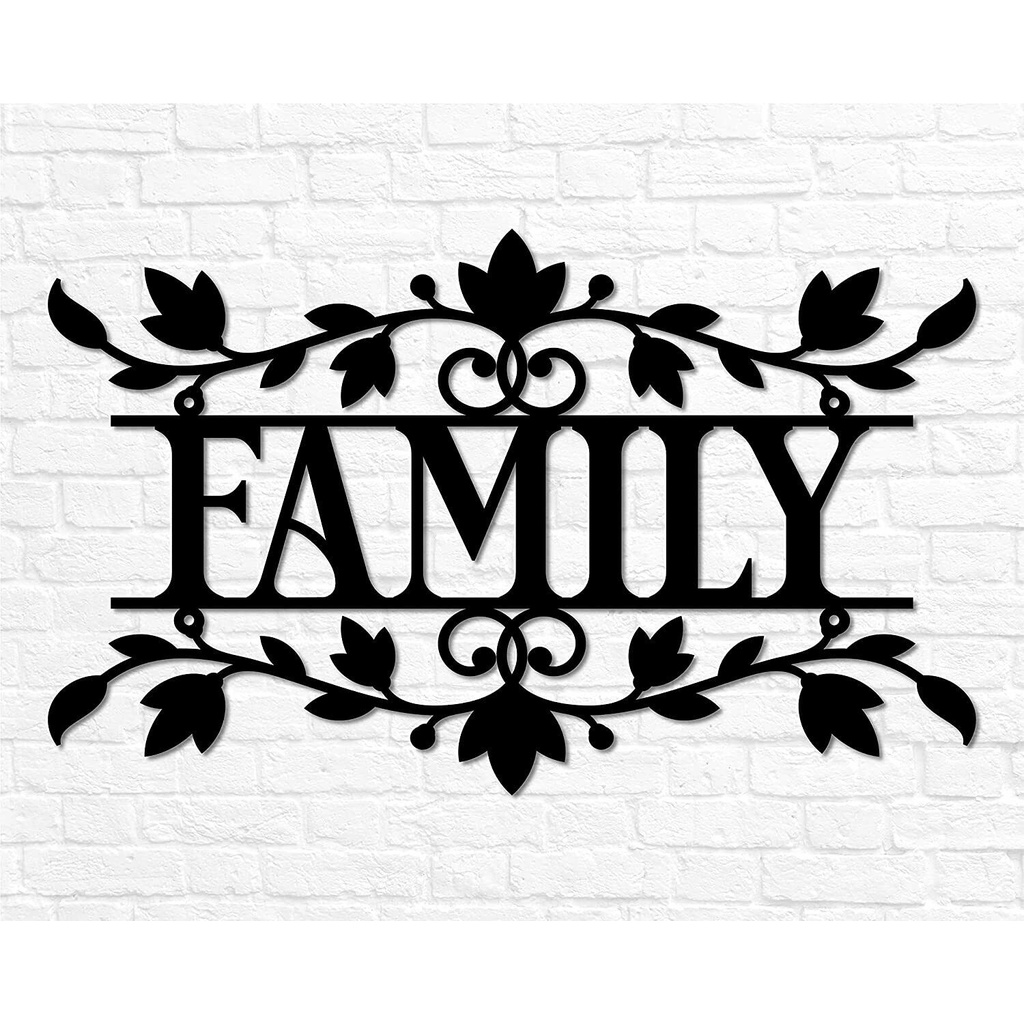 Metal Family Sign Metal Family Wall Decor Family Wall Art Family Wall