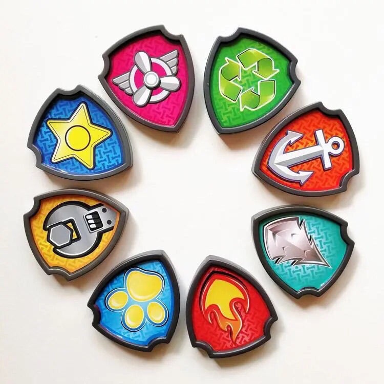 paw patrol Toy Dog Tag Wangwang 8 Styles Full Set Wearable Shield Badge