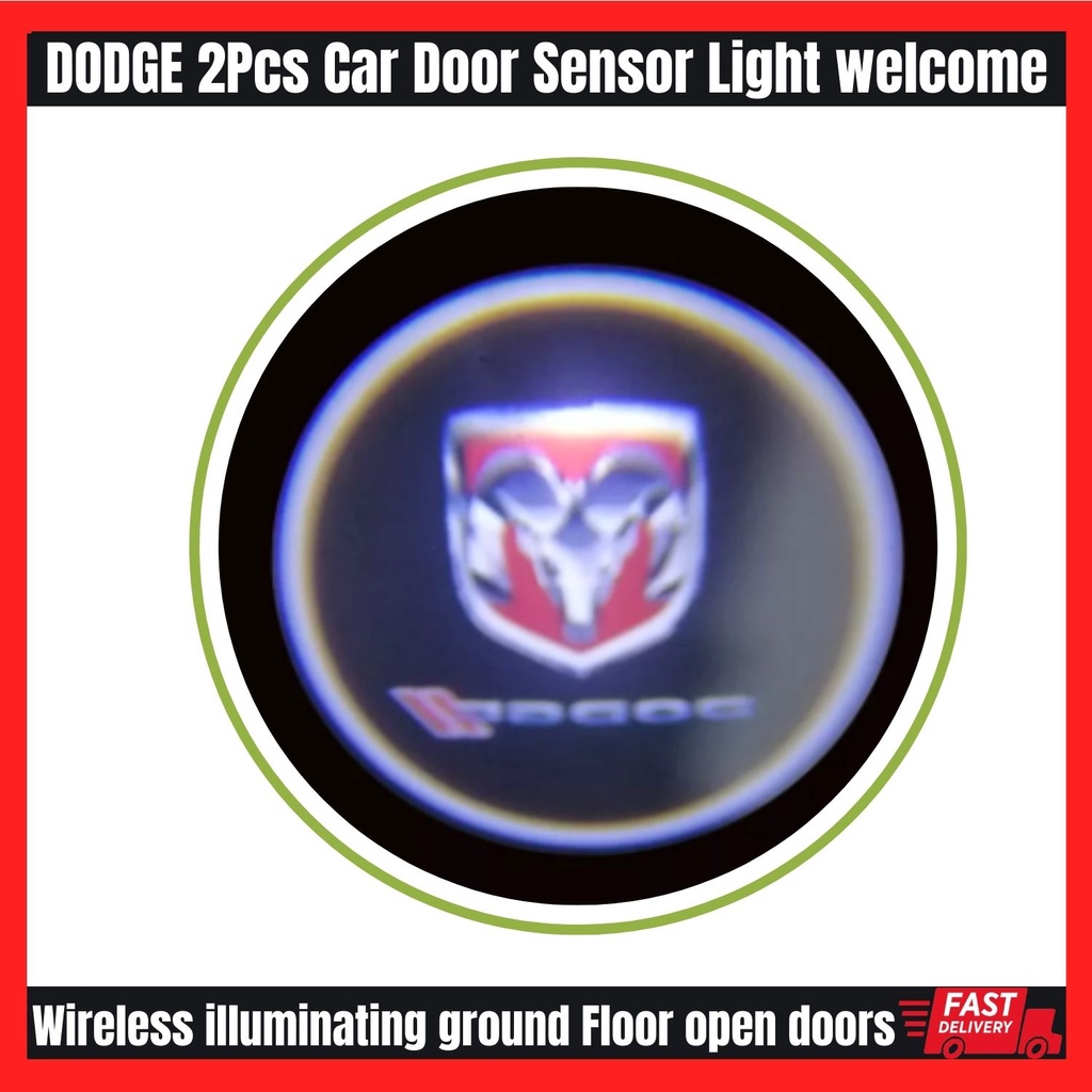 155 DODGE 2Pcs Car Door Sensor Light Wireless illuminating