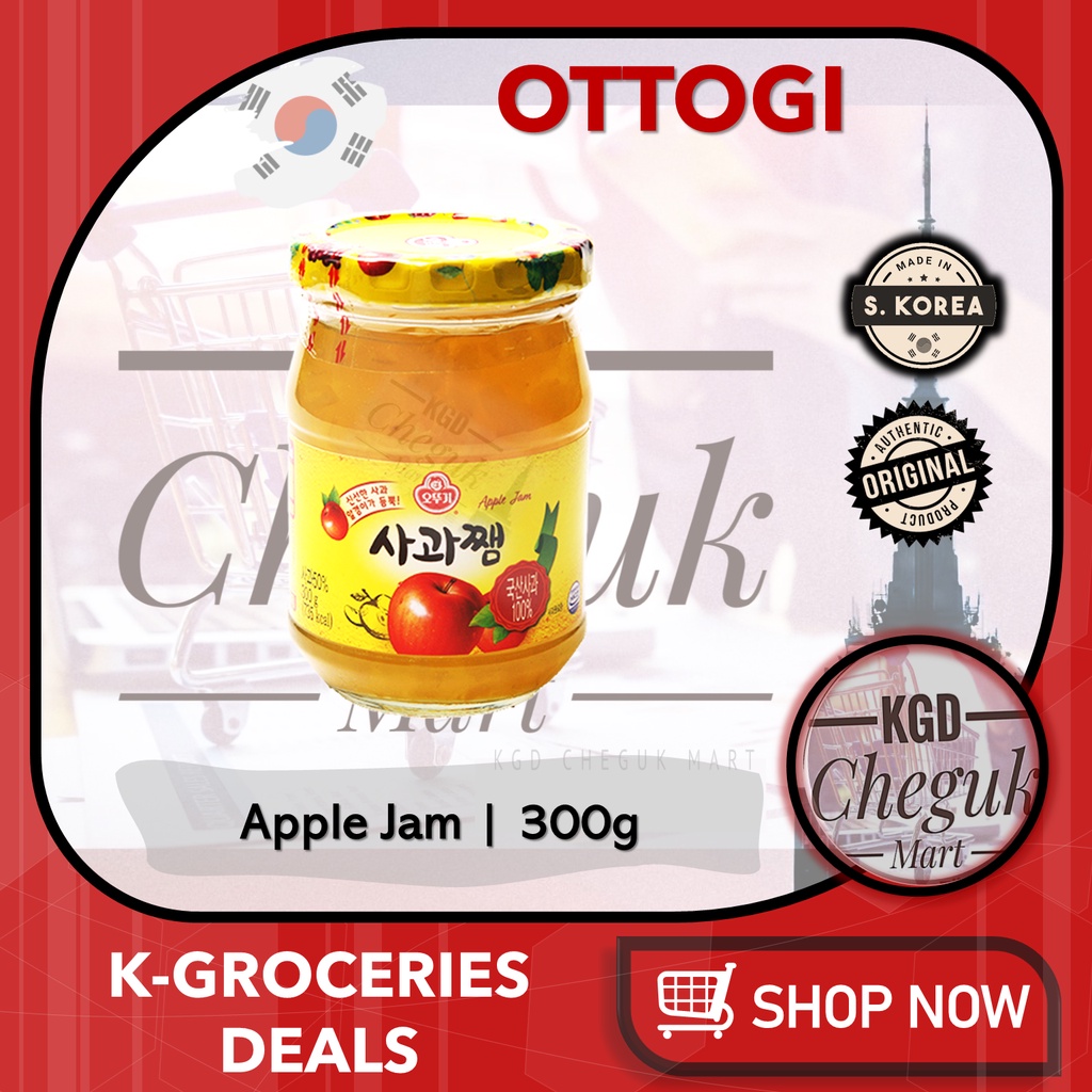 Ottogi Fruit Jam Spread Sagwajjaem Apple Korean Jam 300g Shopee