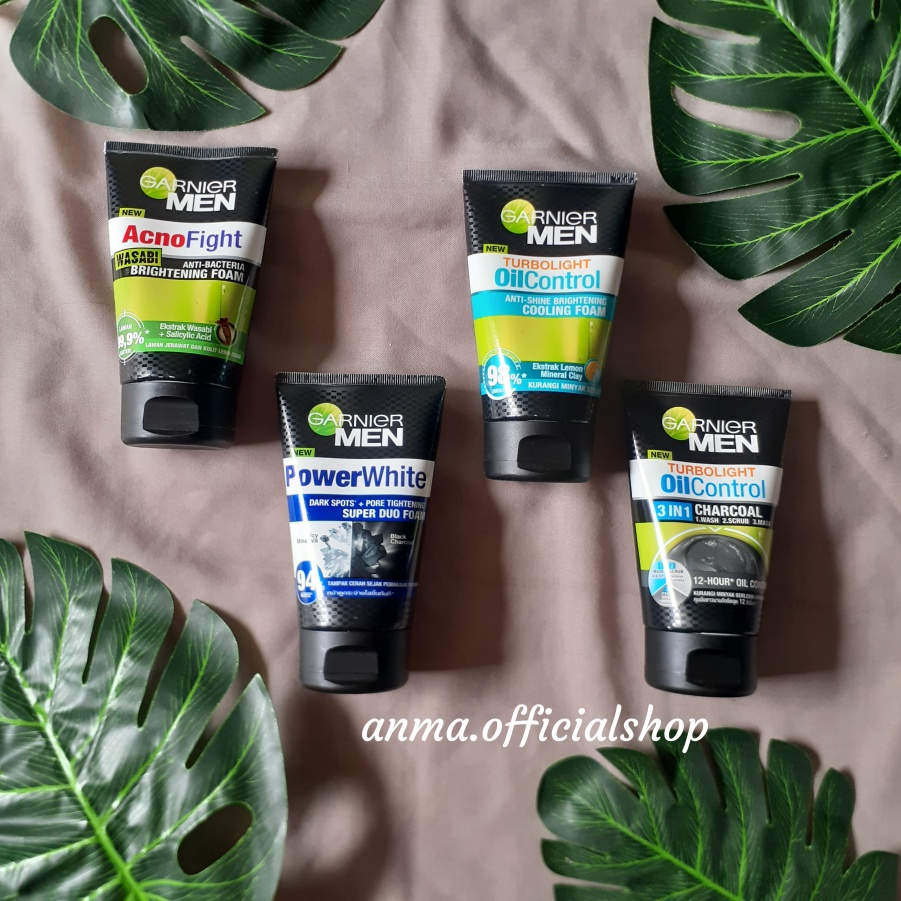 Garnier Men Facial Wash Turbolight Oil Control Cooling Powerwhite Agno