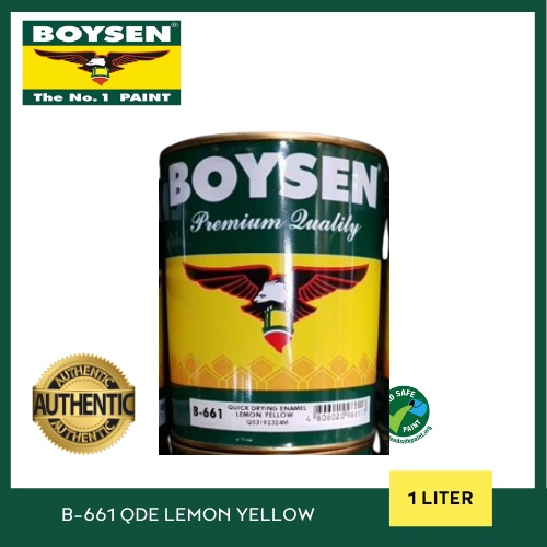 BOYSEN QDE LEMON YELLOW 1LITER Shopee Philippines