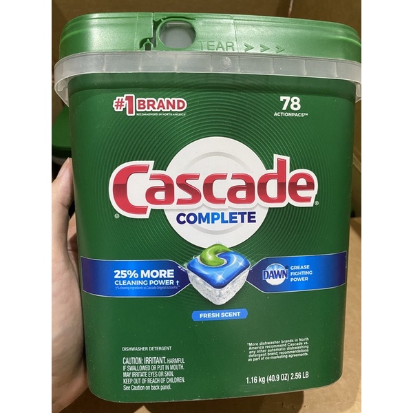 Cascade Platinum Complete Finish Dishwasher Tablets Dishwashing