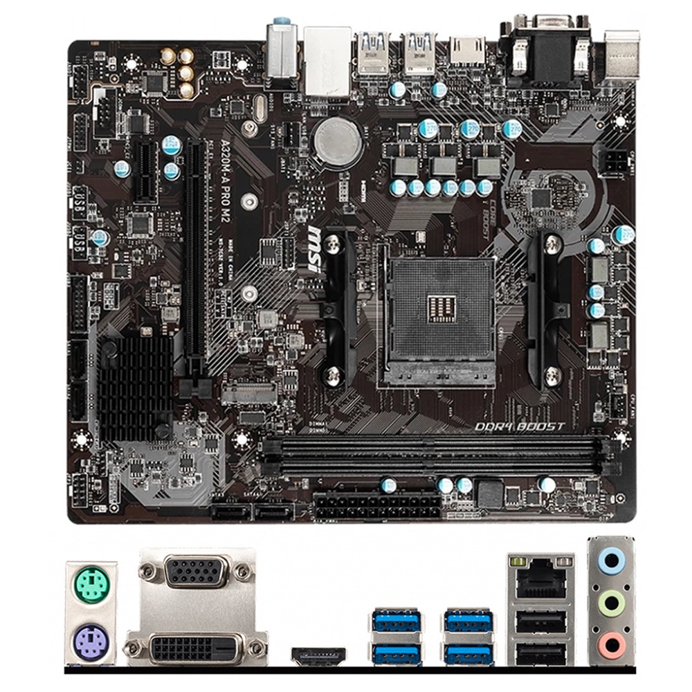 MSI A320MA PRO MAX OR A320MA PRO M2 Motherboard AMD AM4 DDR4 MATX