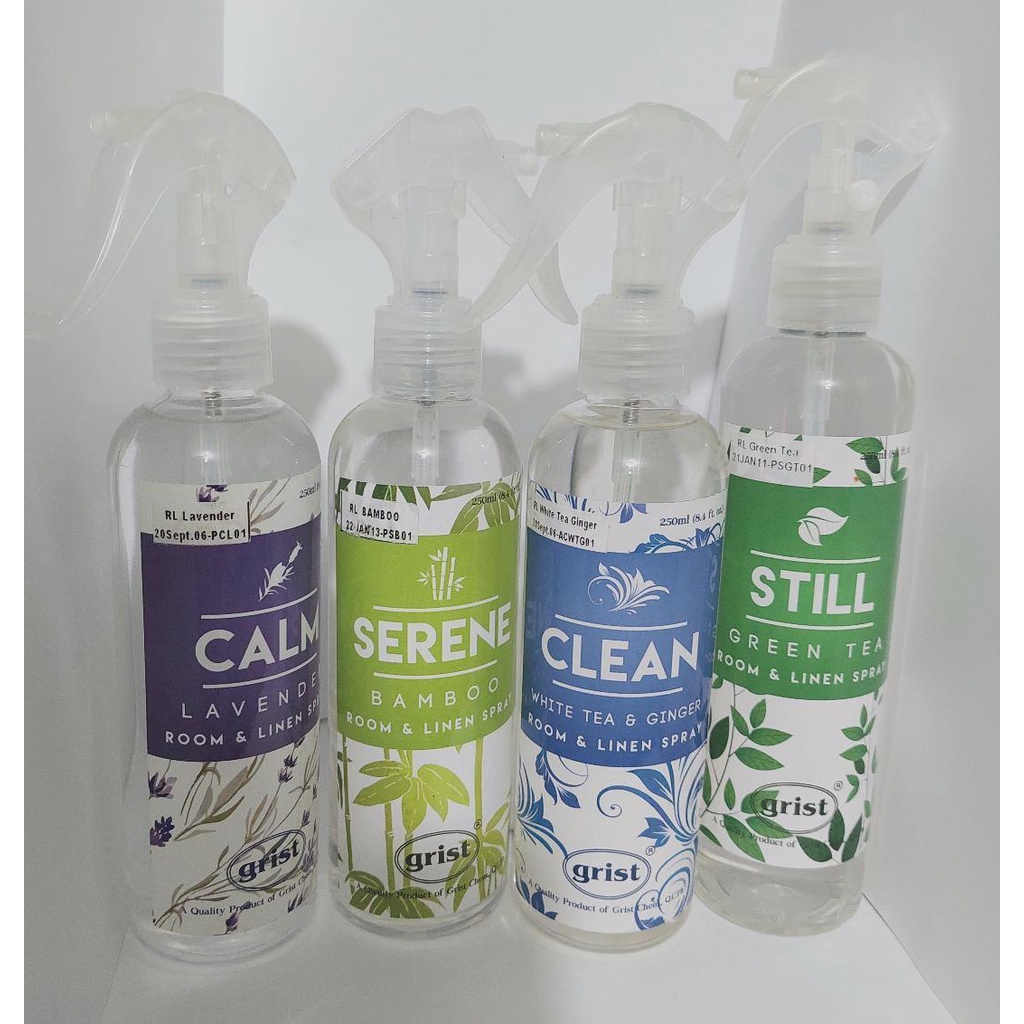 GRIST ROOM & LINEN SPRAY (CALM, SERENE, CLEAN , STILL & RELAX) 250 ML