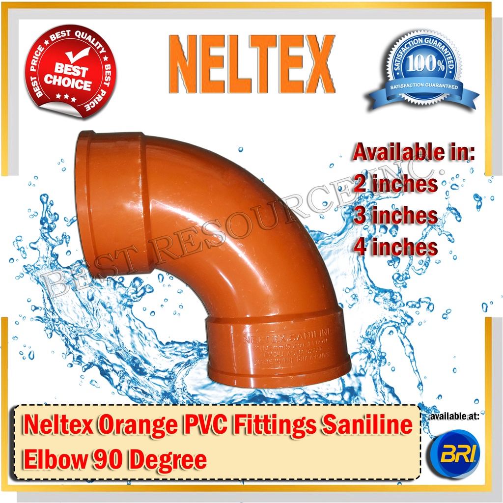 Neltex Orange PVC Fittings Elbow 3 x 90 degree Shopee Philippines