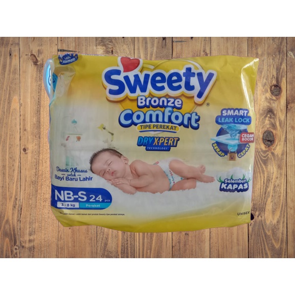 Sweety BRONZE COMFORT DRY XPERT Adhesive Type For Newborns NBS 24pcs Shopee Philippines
