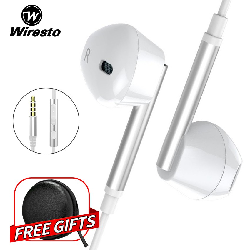 Wiresto Earphones Earbuds Wired earphones Noise Canceling HiFi Sound