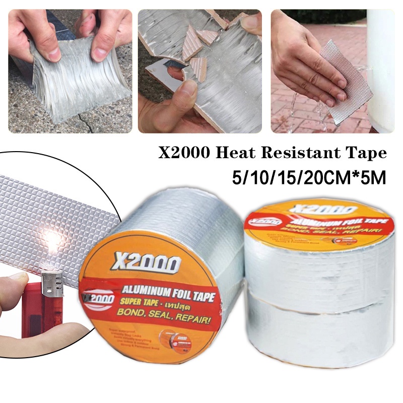 duck tape X2000 Aluminum Foil Butyl Tape High Temperature Resistance