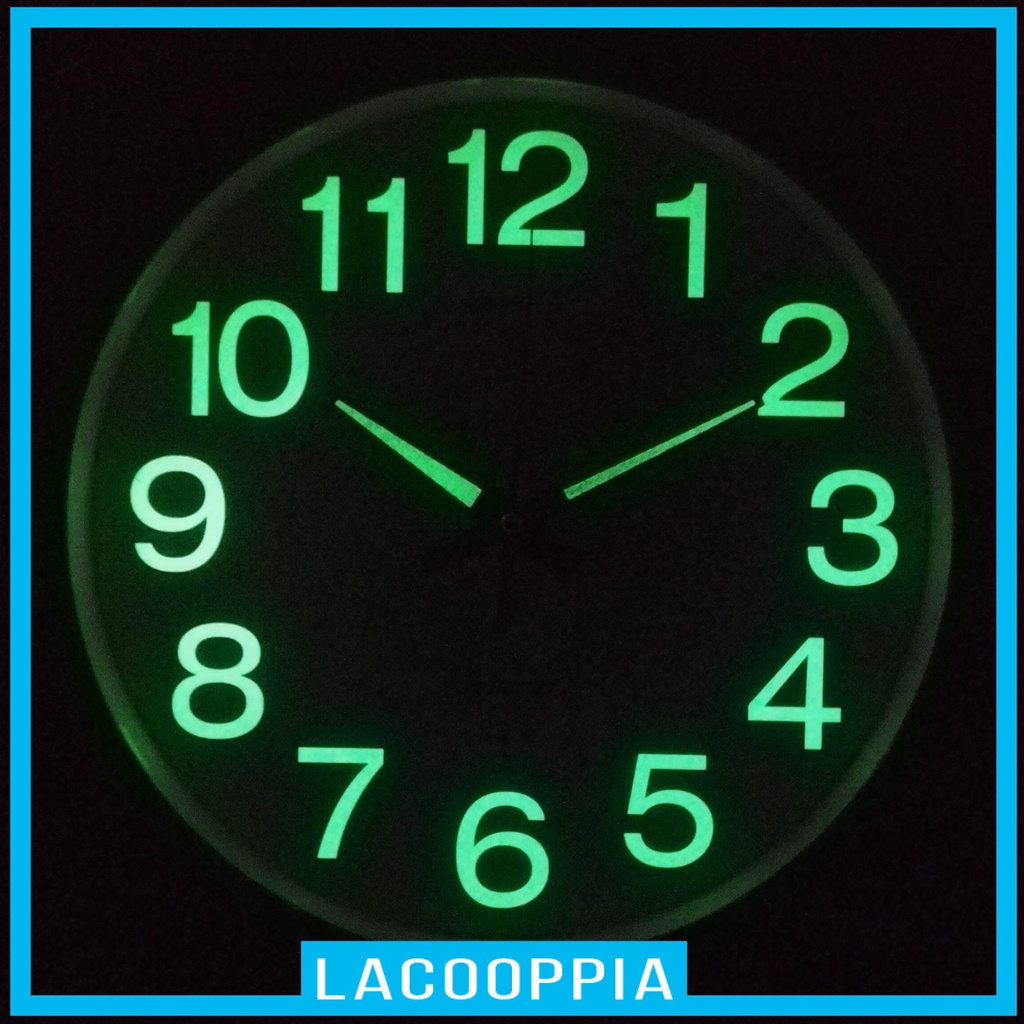 12inch Modern Luminous Large Quartz Wall Clock Glow In The Dark Bedroom