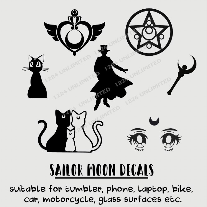Sailormoon Decals Batch 2 Vinyl Stickers sailor Shopee Philippines