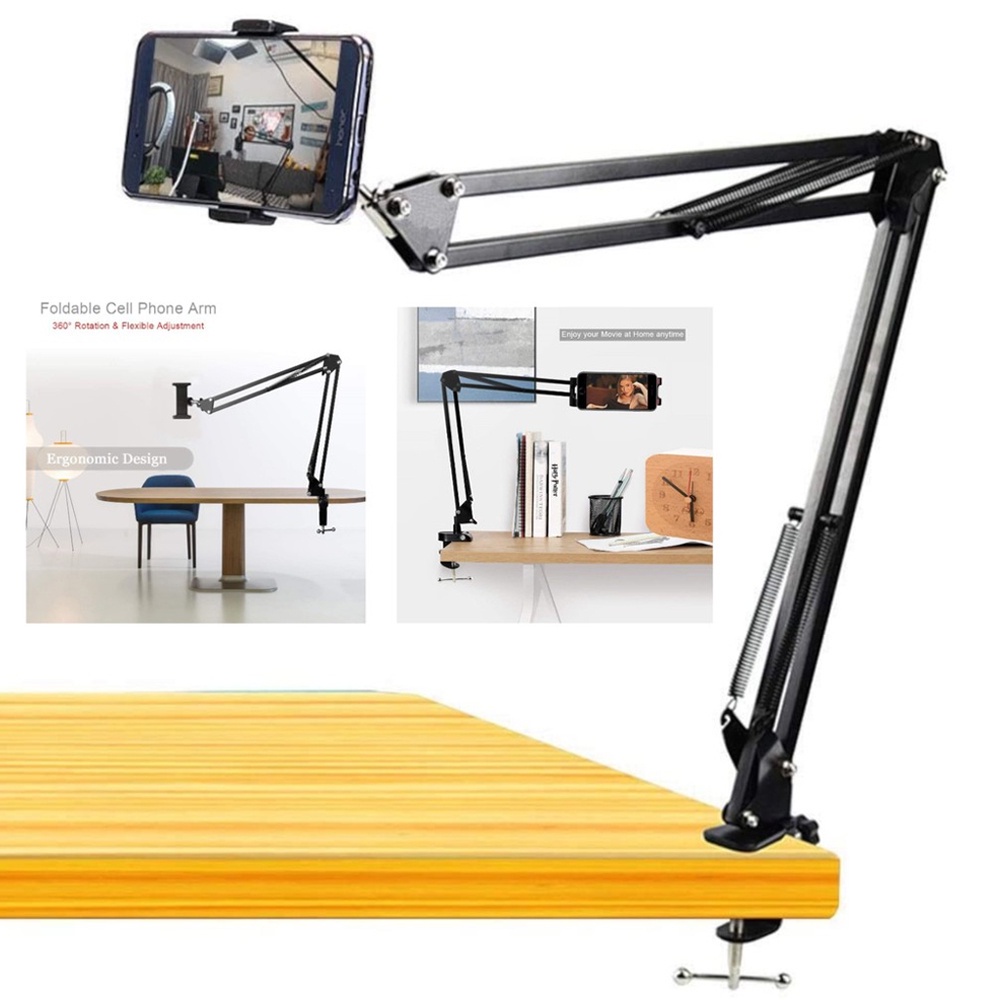 NG MALL NB35 Metal Adjustable Desk Stand Live Radio Recording Phone