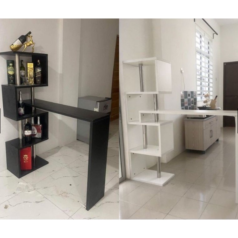 MillionPesosDream Rotating 360 Swivel Living Room Mini Bar Counter Top