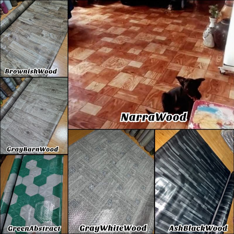 【Philippine cod】 Wood Designs Rubberized/Vinyl Linoleum Floormat ( 100