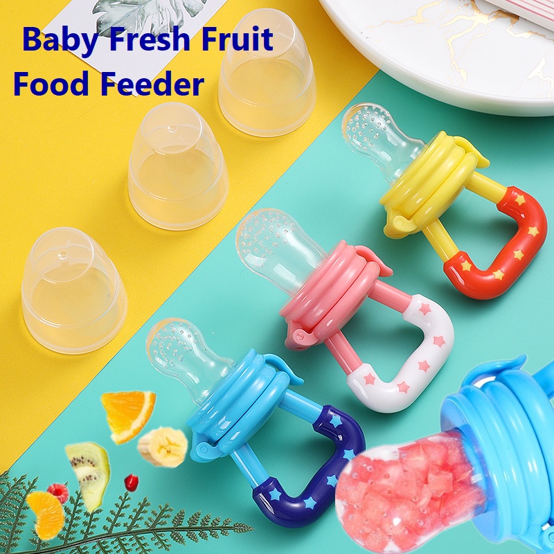 Baby Fruit Feeder Pacifiers for Teething Relief Baby Soft Silicone Food