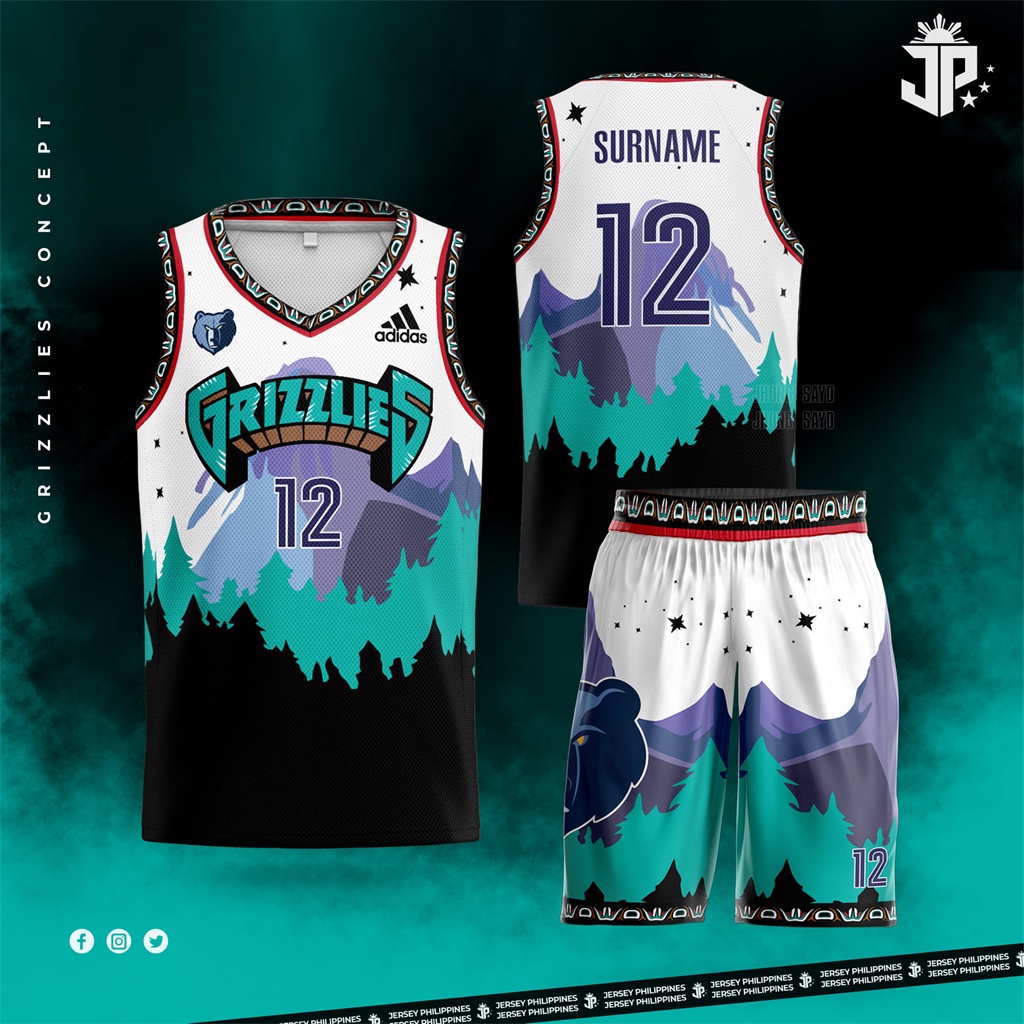 Grizzlies Jersey Customized Name Basketball Jersey Customized Name and