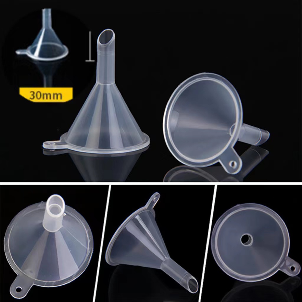 1pc Mini plastic funnel for liquid transfer to small travel size