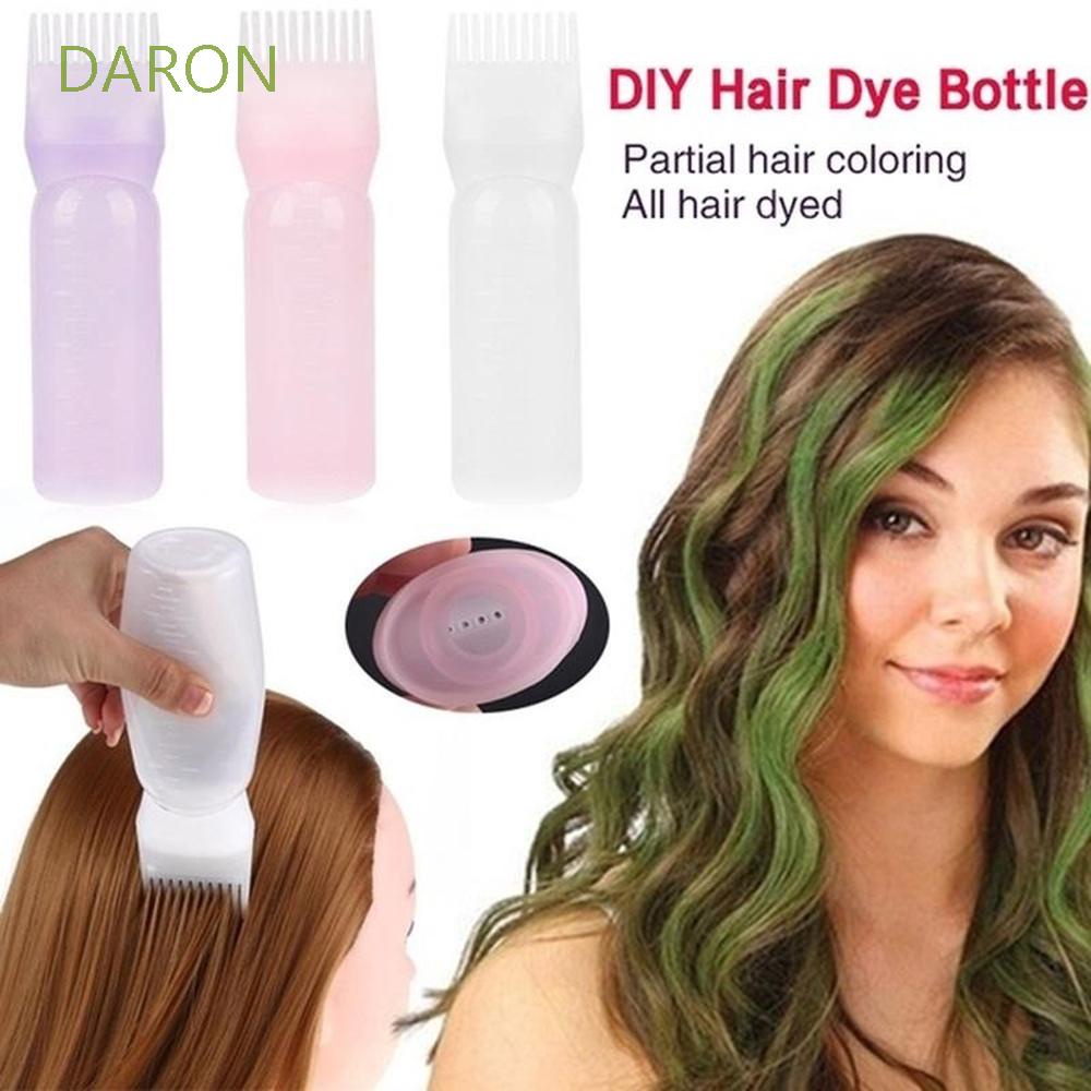 DARON Plastic Hair Dye Bottle With Graduated Brush Empty Bottle Hair Dye tool Applicator Bottles