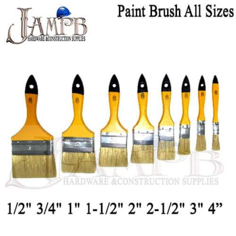 Paint Brush 1/2, 3/4, 1, 11/2, 2, 21/2, 3, 4' (12 pcs) High Quality