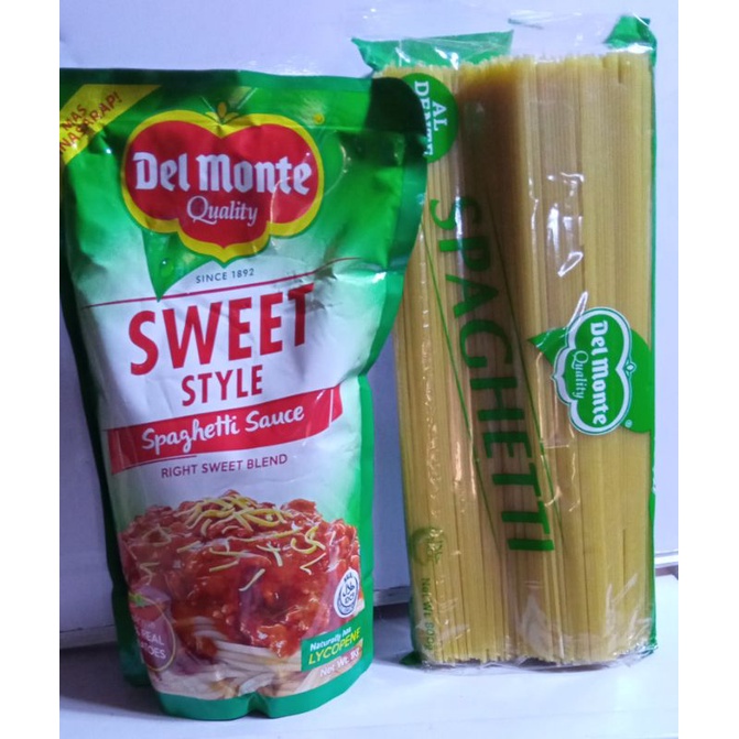Del Monte Spaghetti Pasta 800g with Del Monte Sweet Style Spaghetti Sauce 1kg Shopee Philippines