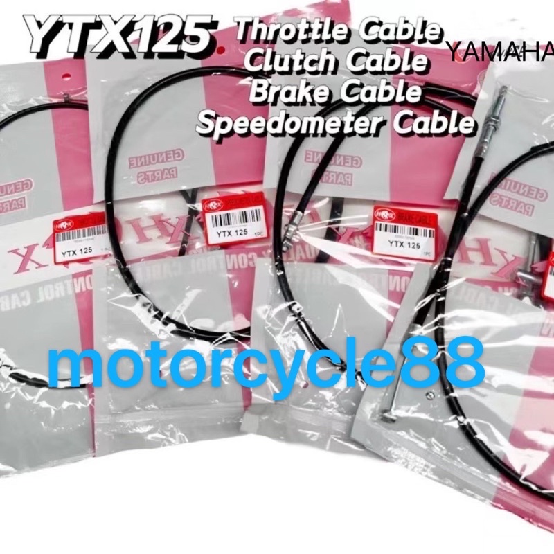 Yamaha ytx 125 throttle cable,brake cable,speedometer cable,clutch