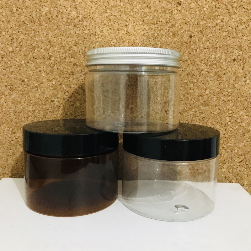 300g cream Jar Plastic Body Scrub Container Body Lotion Jar Shopee