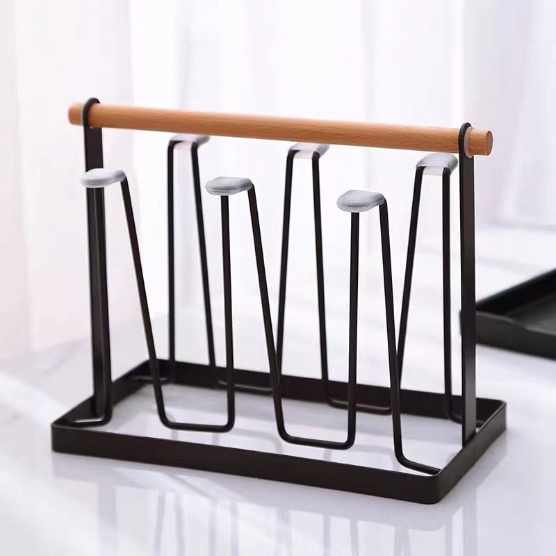 Kitchen Utensils Wrought Iron Cup Holder Household Drain Cup Shelf Home