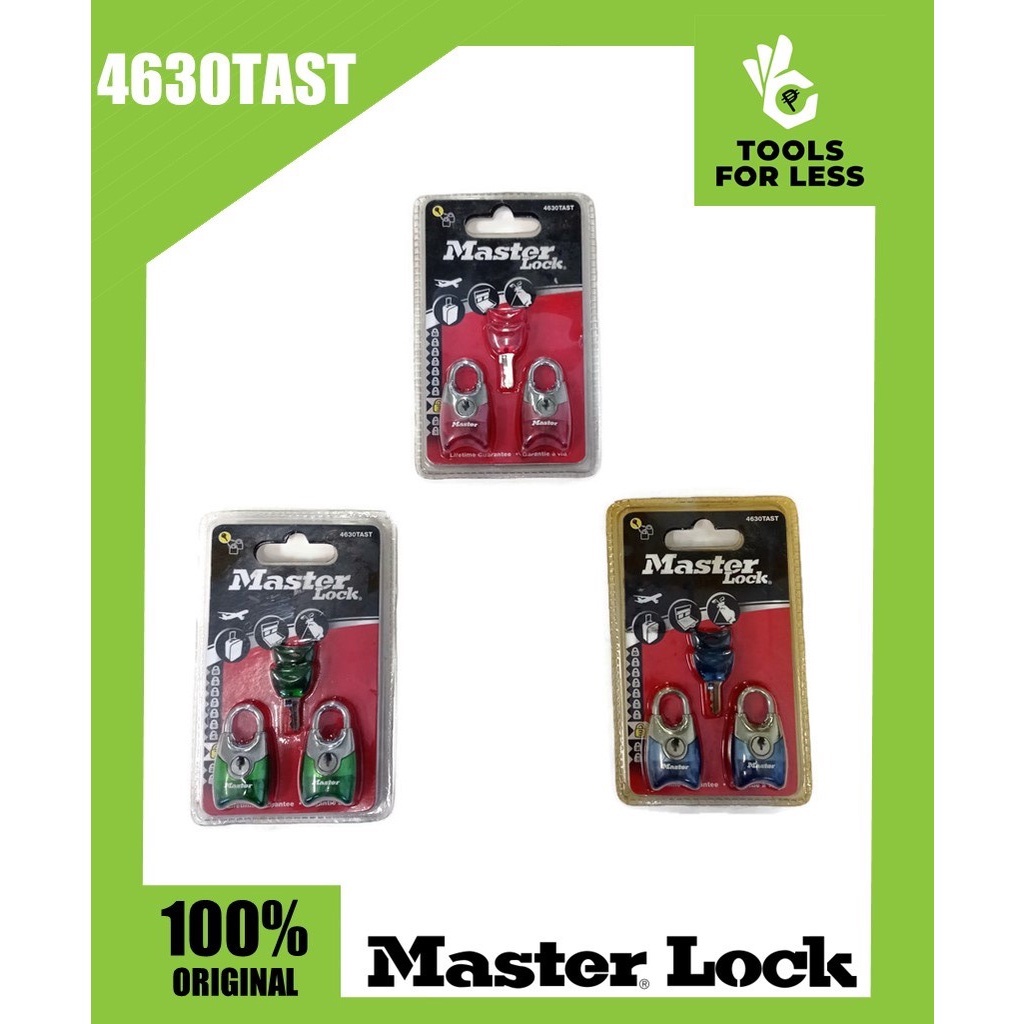 Master Lock 2pcs. Keyed Alike 20mm Fusion Luggage Padlock with Shrouded
