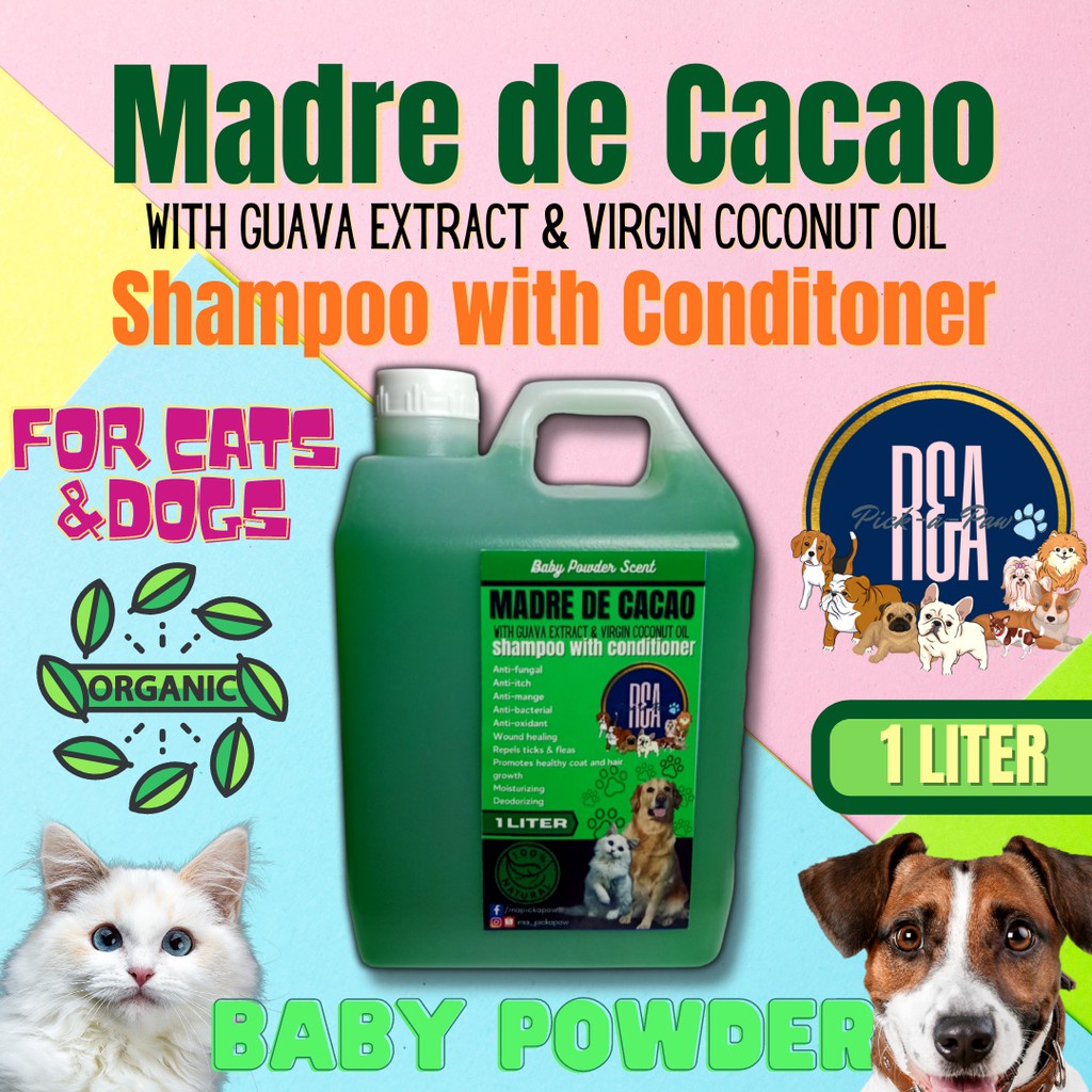 Dog & Cat Madre de Cacao Shampoo & Conditioner w/ Guava extract & Virgin Coconut oil PetCare 1